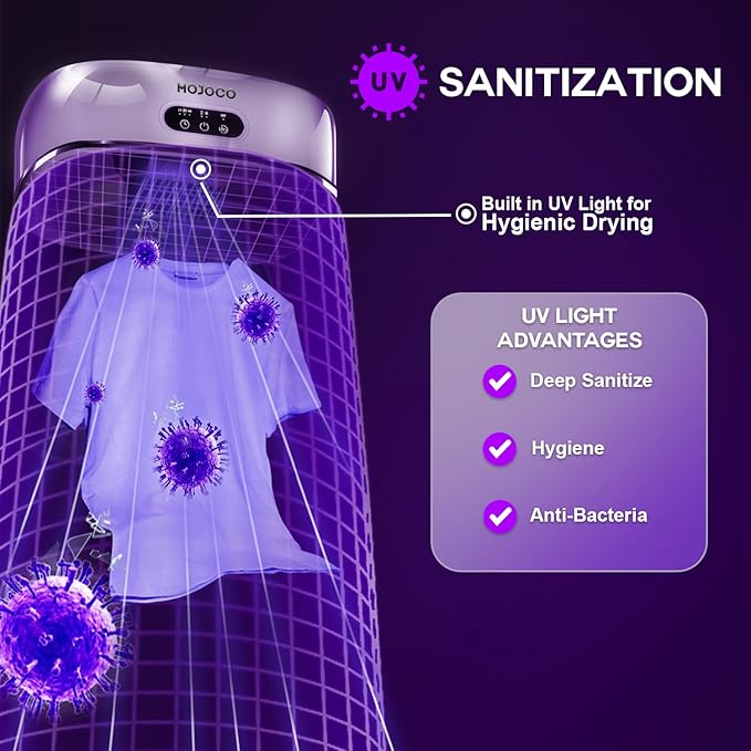 🌟 Portable Clothes Dryer – Fast Drying, UV Sanitizing & Space-Saving Laundry Solution 👕✨
