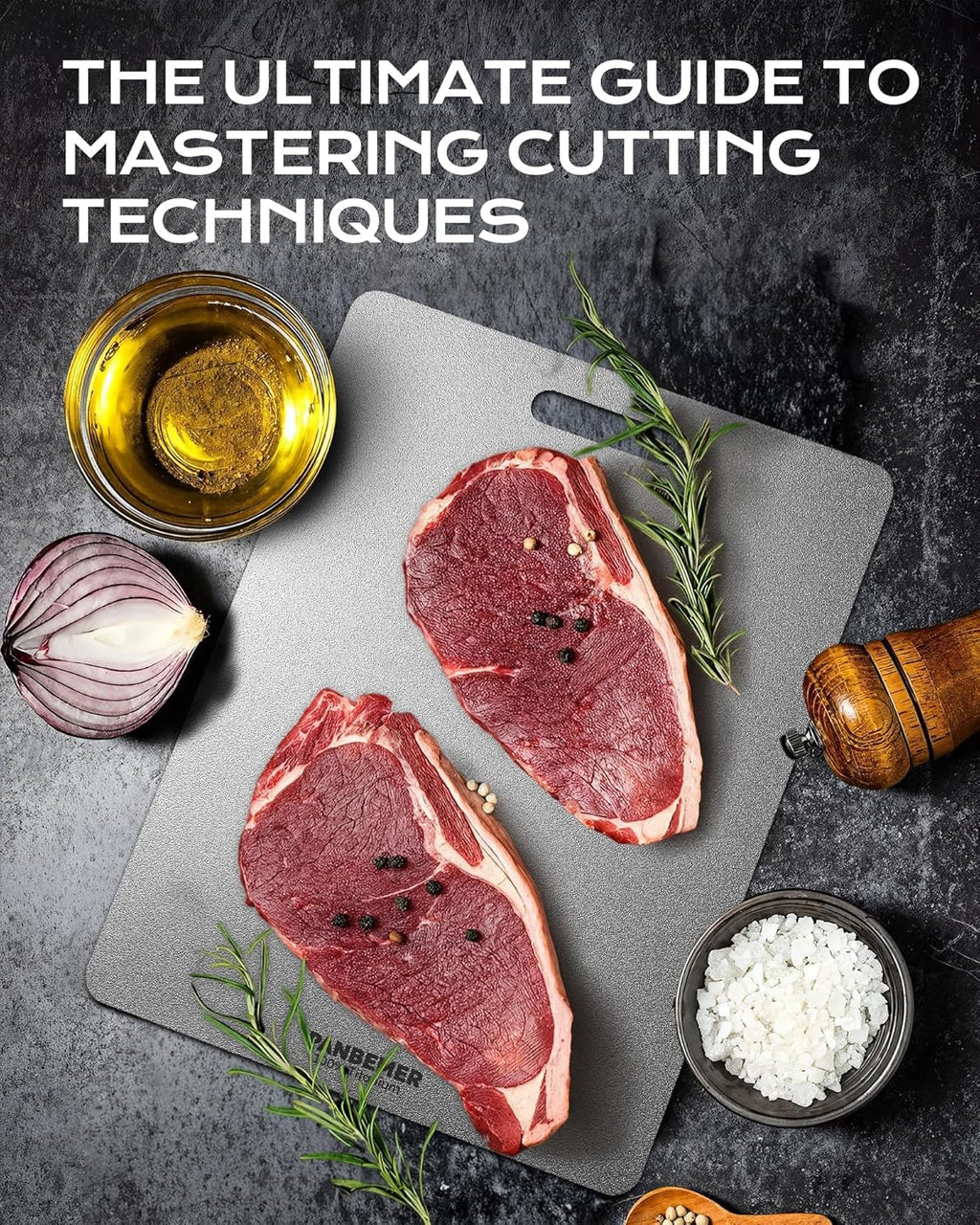 🛡️ Titanium Cutting Board for Kitchen – 100% Food-Grade Pure Titanium Chopping Board | Non-Toxic, Double-Sided, Ultra Durable & Dishwasher Safe