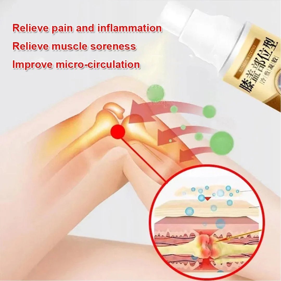 Knee Pain Relief Cold Spray 30 Days Replacement Warranty