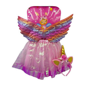 Girls Pink Unicorn Fairy Costume 30 Days Replacement Warranty