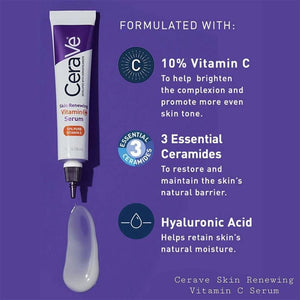 CeraVe Skin Renewing Vitamin C Serum 30 Days Replacement Warranty
