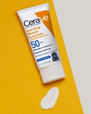 Hydrating Mineral Sunscreen Broad Spectrum SPF 50 30 Days Replacement Warranty