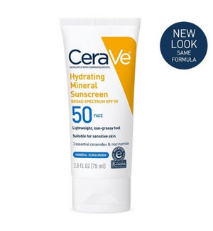 Hydrating Mineral Sunscreen Broad Spectrum SPF 50 30 Days Replacement Warranty